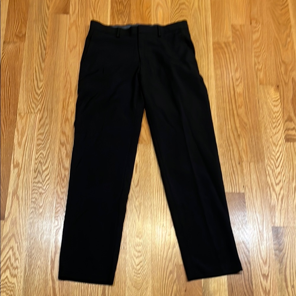 Jet Black Dress Pant Classic Straight Fit